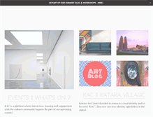 Tablet Screenshot of kataraartcenter.com